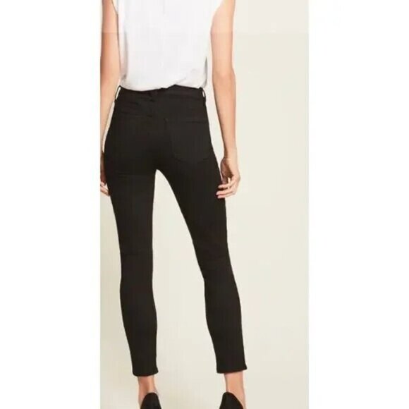 VERONICA BEARD jeans debbie ankle skinny high rise button fly washed onyx 25 - Picture 2 of 12